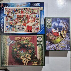 Bundle of 3 Christmas Jigsaw Puzzles
